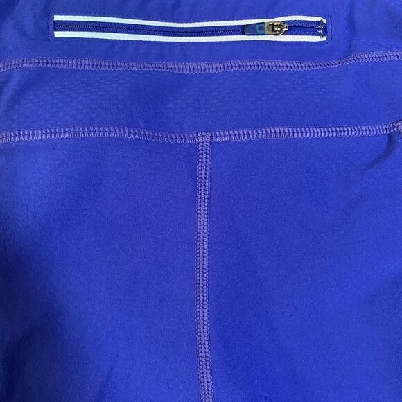 Womens ATHLETA Dobby Be Free Knicker Electric  Blue Crop Legging Capri Size XS. - Picture 8 of 8